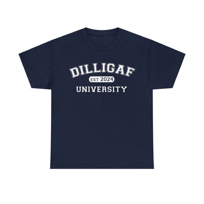 DILLIGAF University Unisex Heavy Cotton Tee