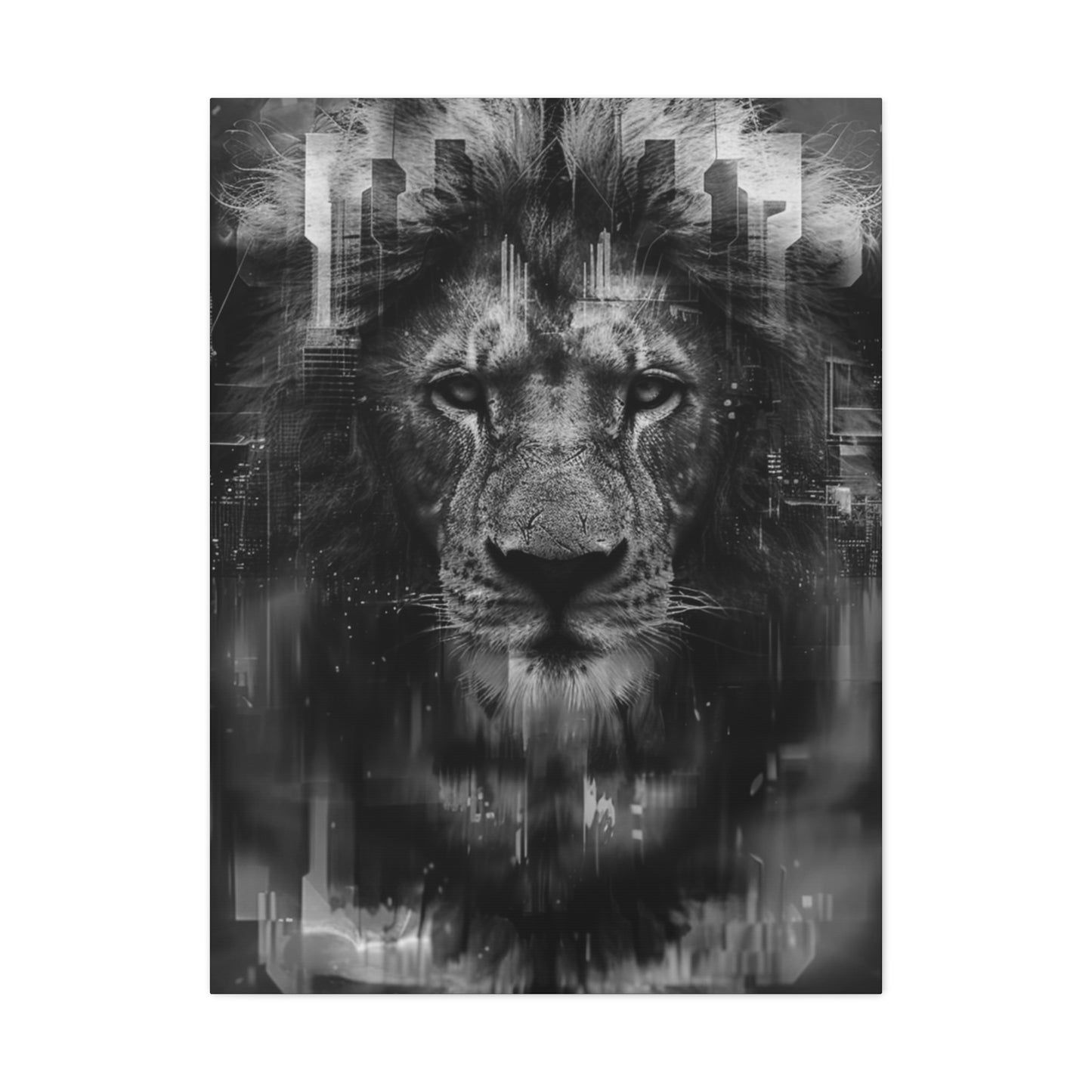 "King of the City" Canvas Gallery Wrap (Black and White)