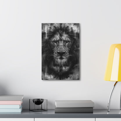 "King of the City" Canvas Gallery Wrap (Black and White)