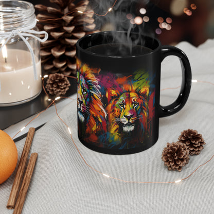 11oz Wild Roar Graffiti Lion Coffee Mug