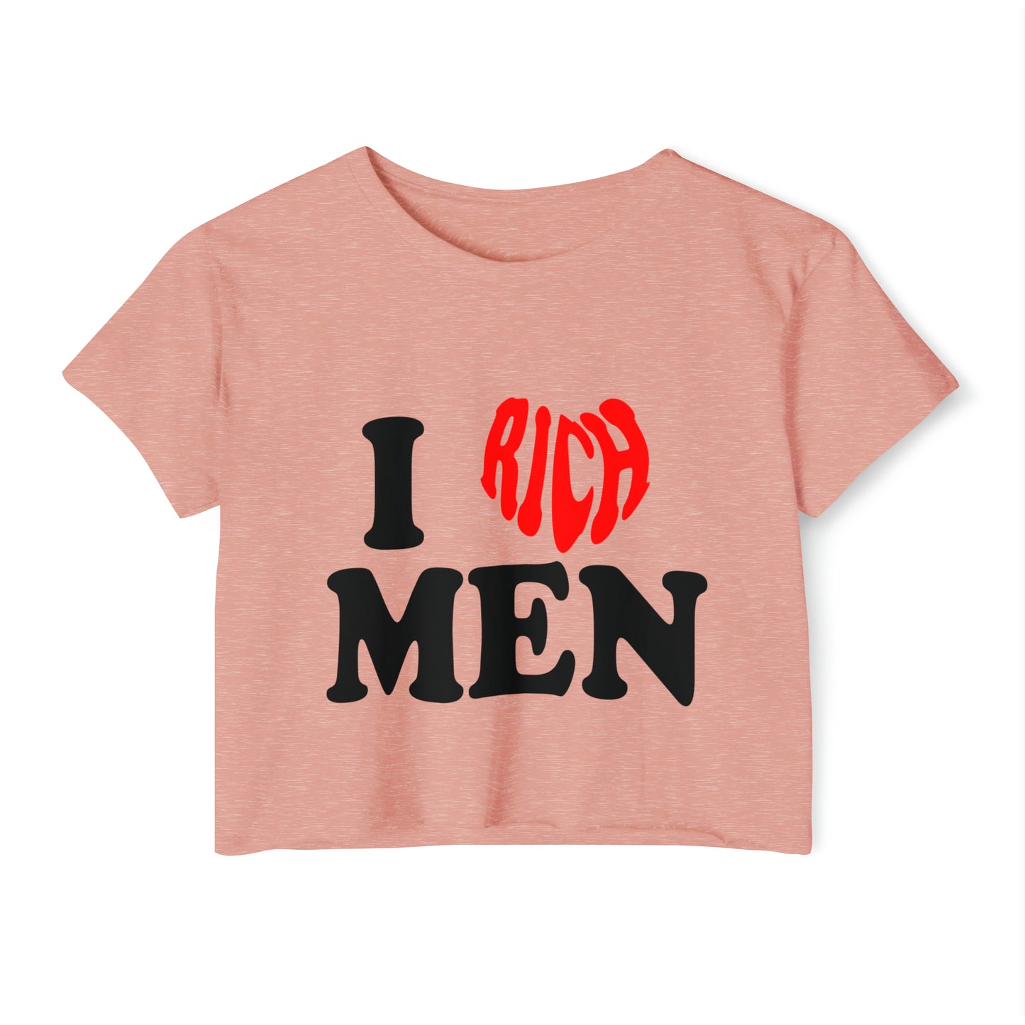 I Love Rich Men Women's Festival Crop Top