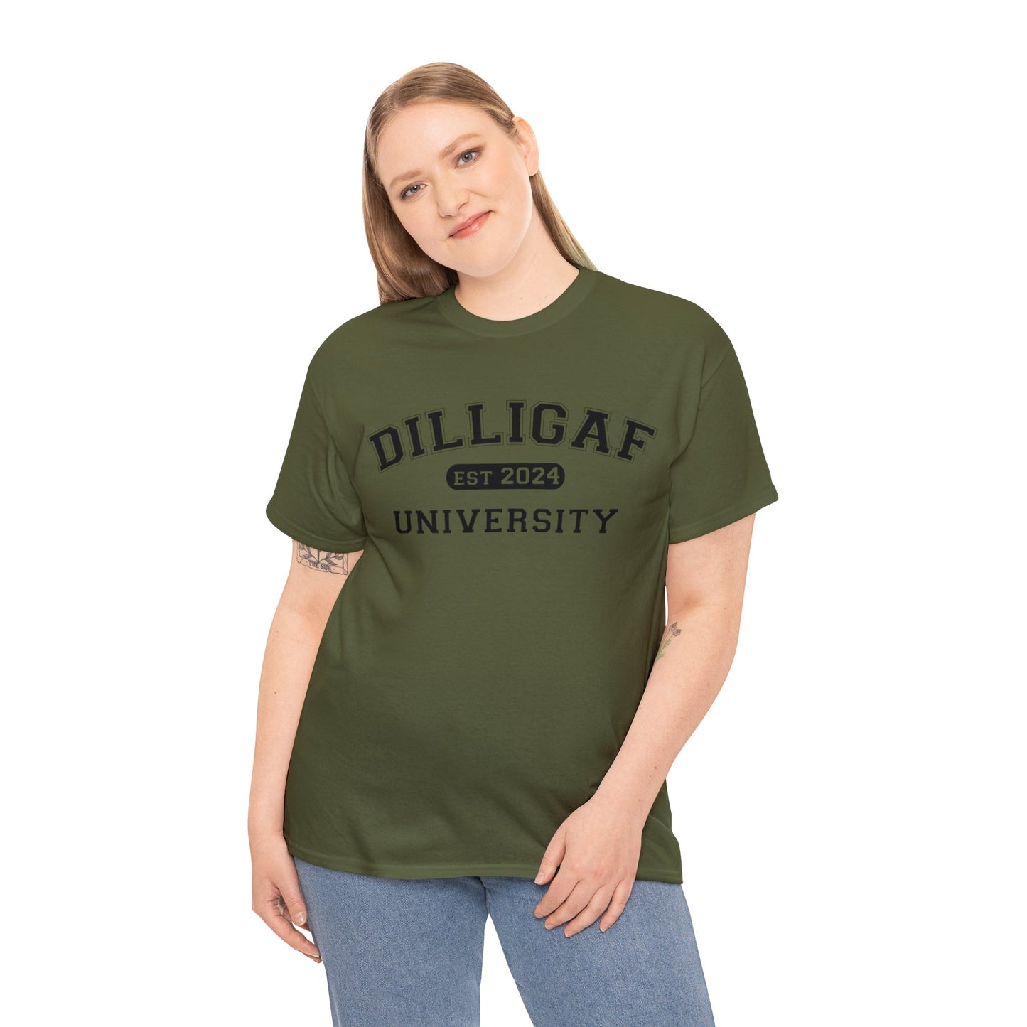 DILLIGAF University Unisex Heavy Cotton Tee