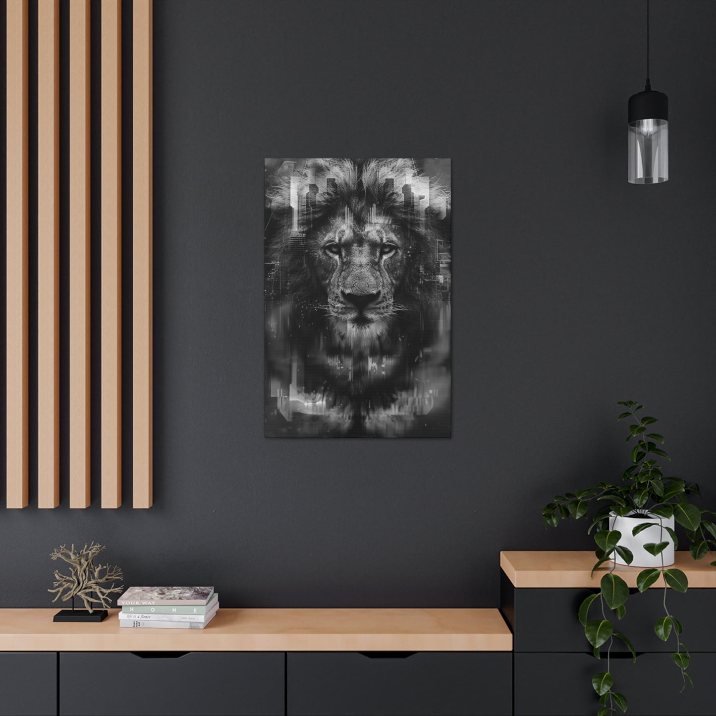 "King of the City" Canvas Gallery Wrap (Black and White)