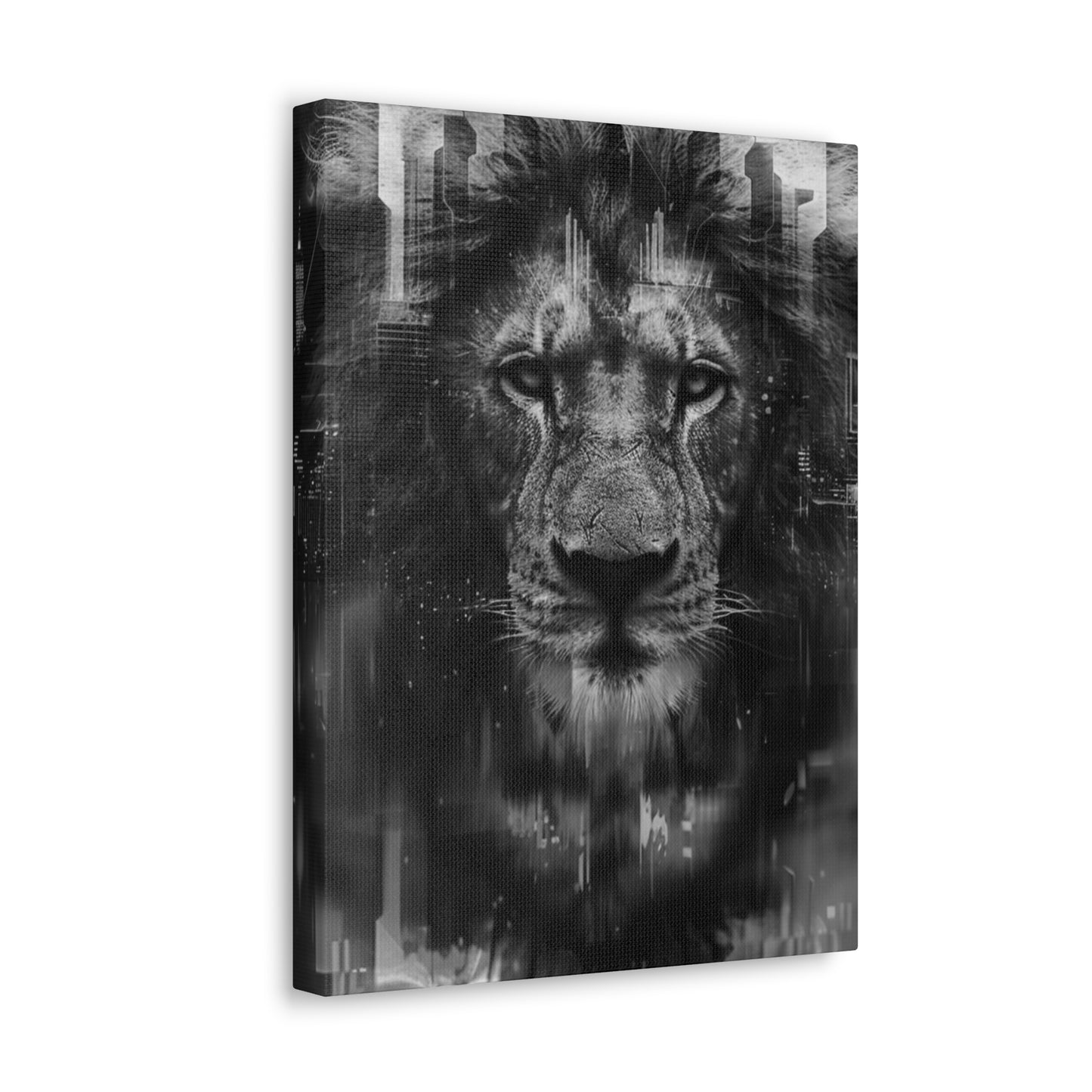 "King of the City" Canvas Gallery Wrap (Black and White)