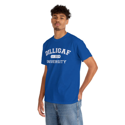 DILLIGAF University Unisex Heavy Cotton Tee