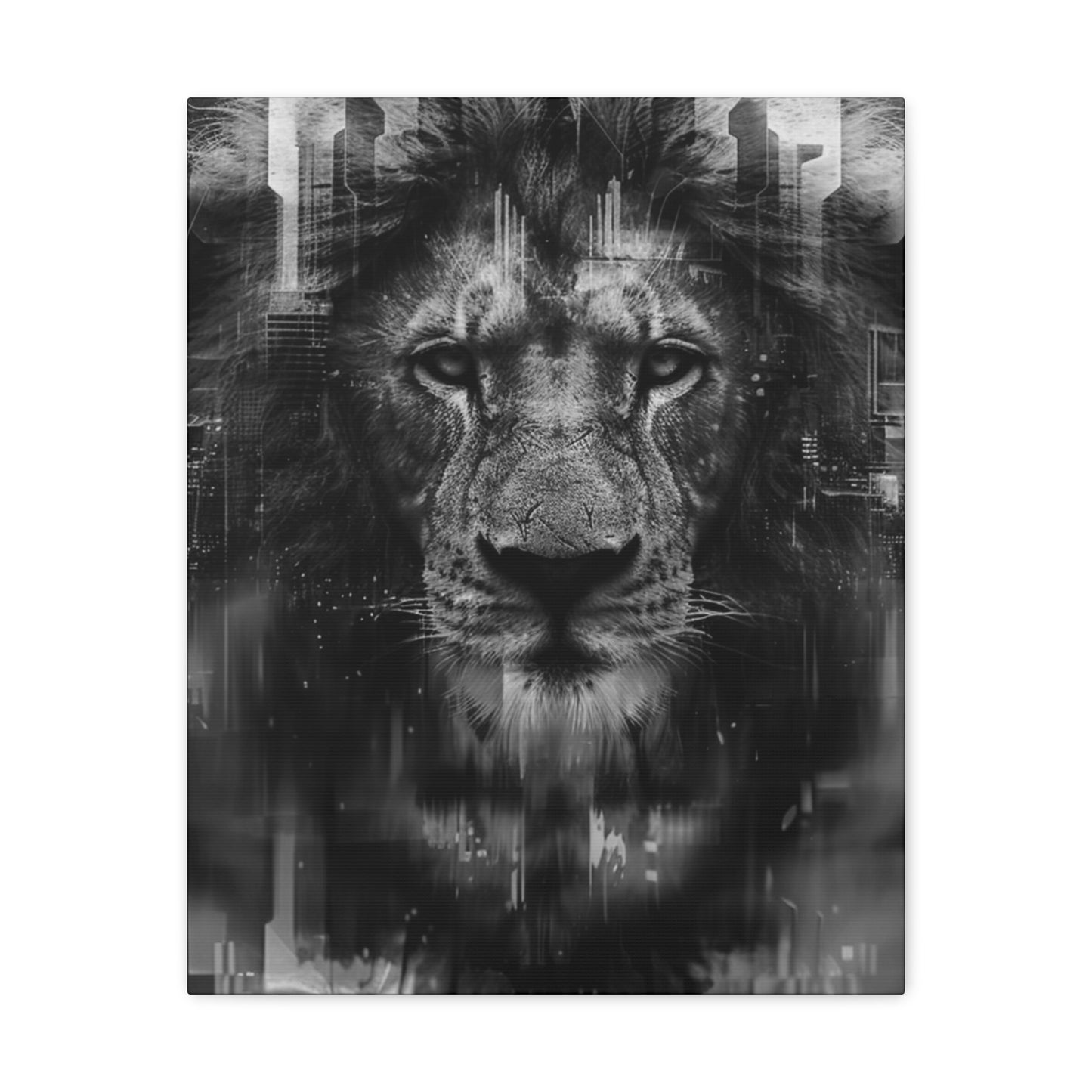 "King of the City" Canvas Gallery Wrap (Black and White)