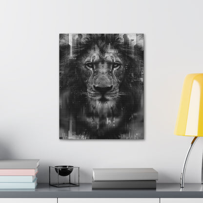 "King of the City" Canvas Gallery Wrap (Black and White)