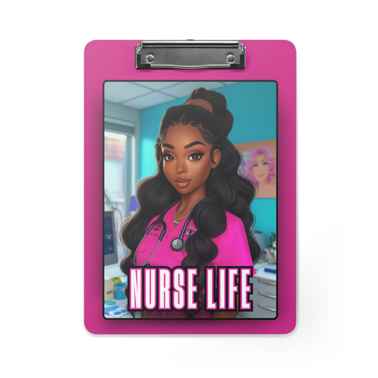 Pink Nurse Life Clipboard