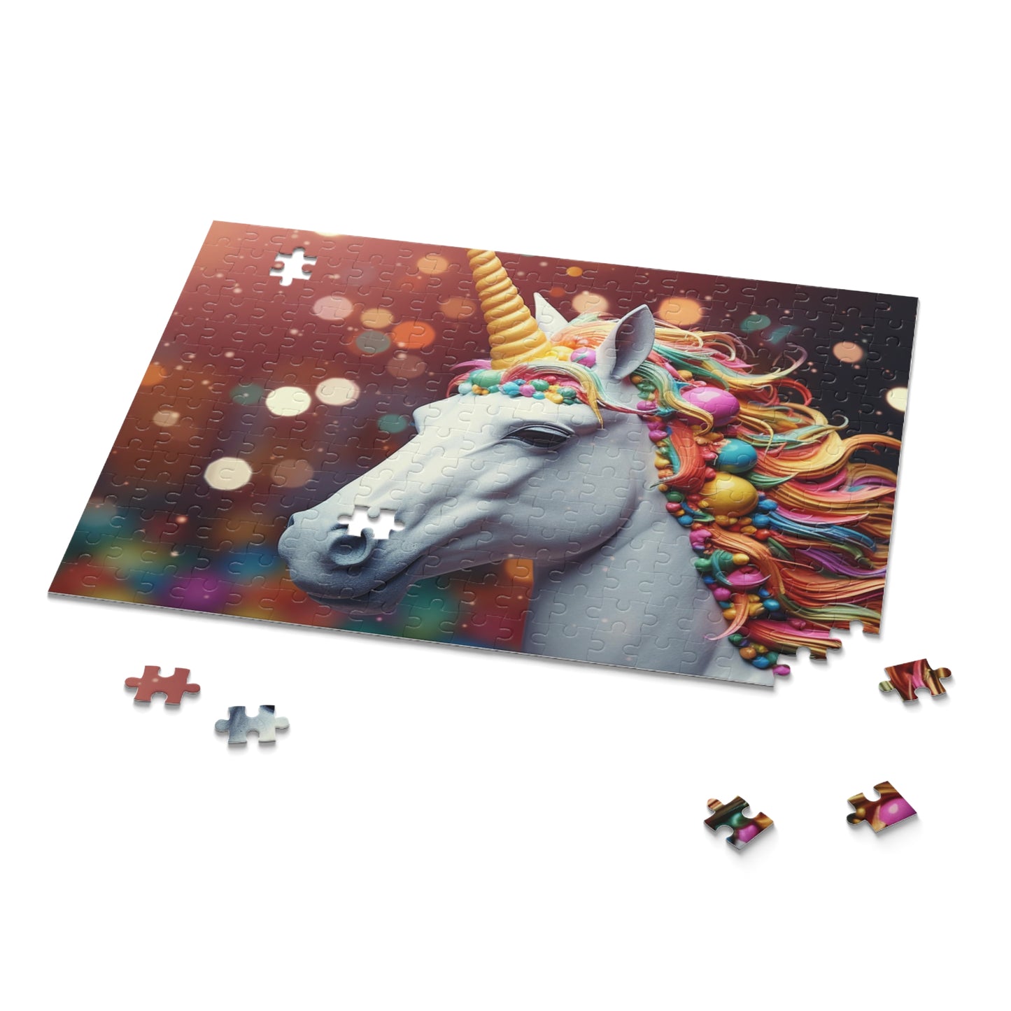 Radiant Rainbow Unicorn Puzzle (120, 252, 500-Piece)