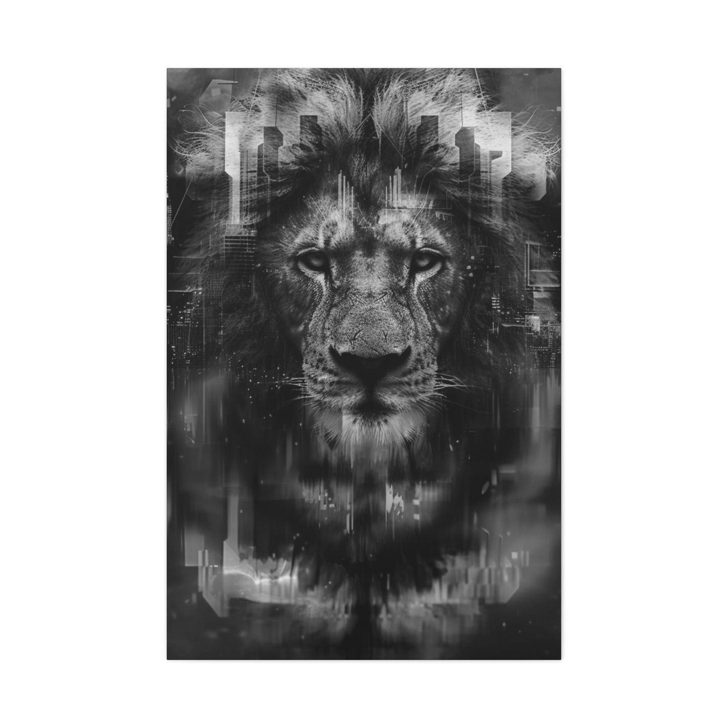 "King of the City" Canvas Gallery Wrap (Black and White)