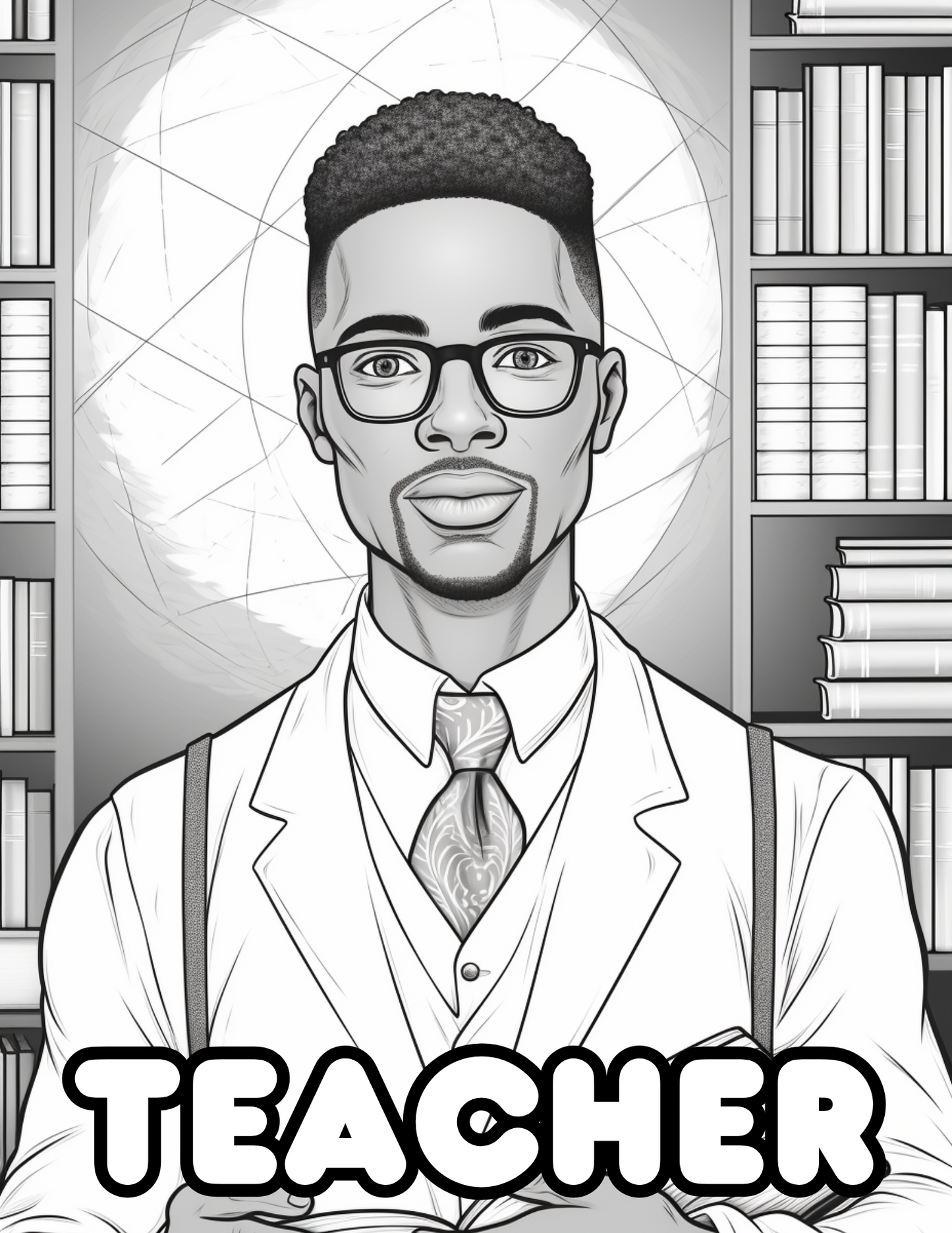 Digital Coloring Book - Shades of Excellence: Black Men at Work Vol. 1