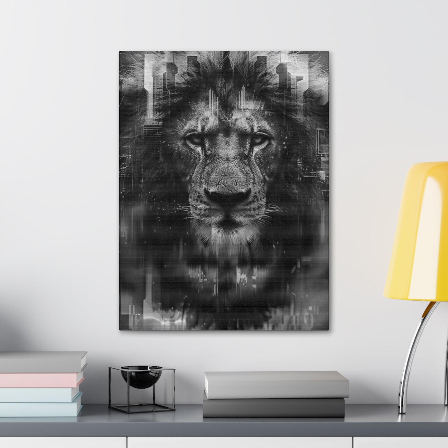 "King of the City" Canvas Gallery Wrap (Black and White)