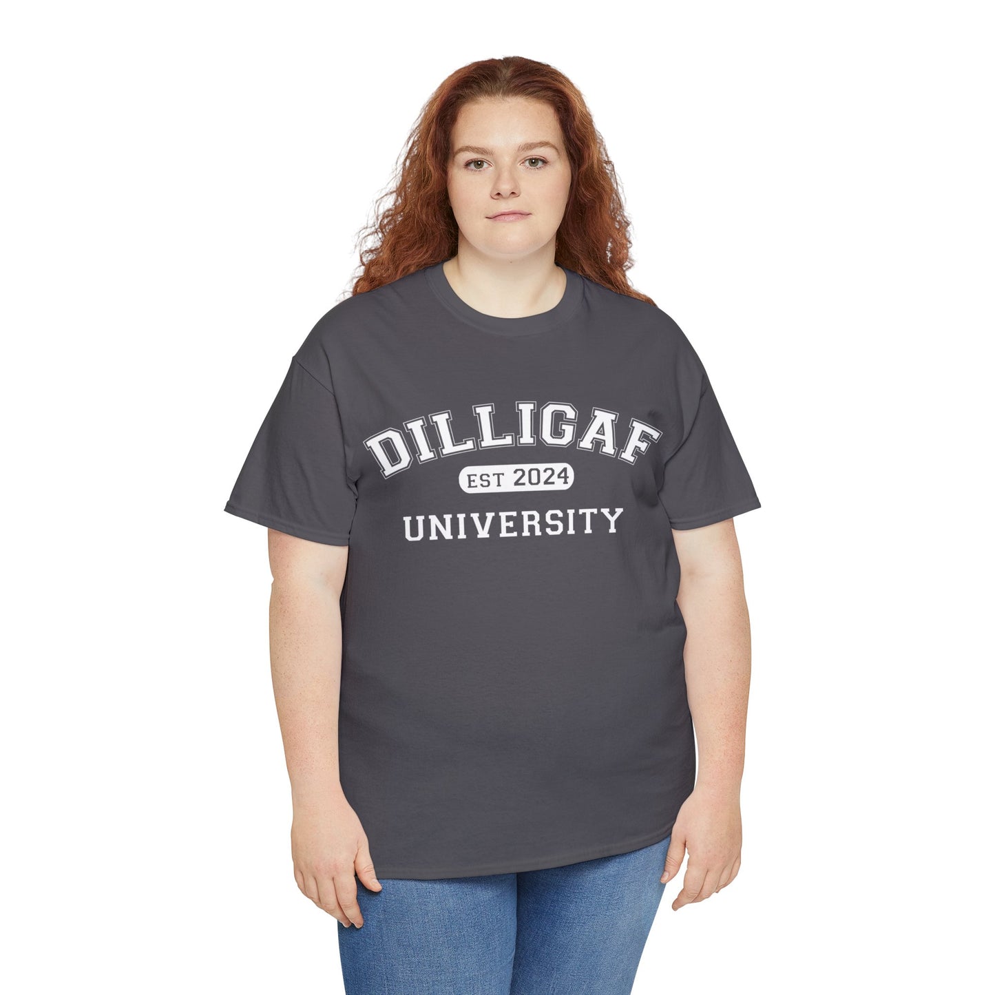 DILLIGAF University Unisex Heavy Cotton Tee