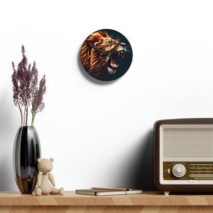 Roaring Lion Acrylic Wall Clock