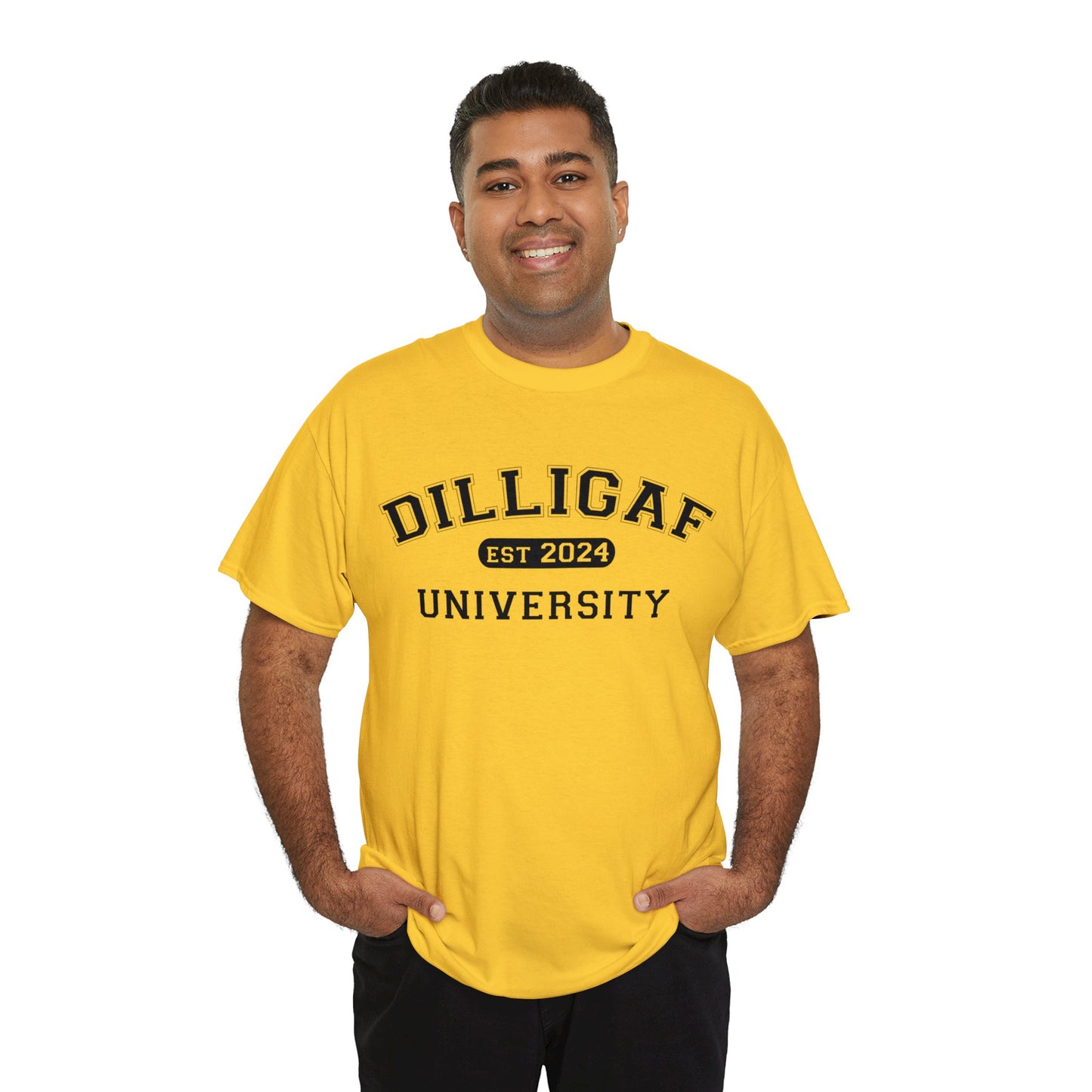 DILLIGAF University Unisex Heavy Cotton Tee