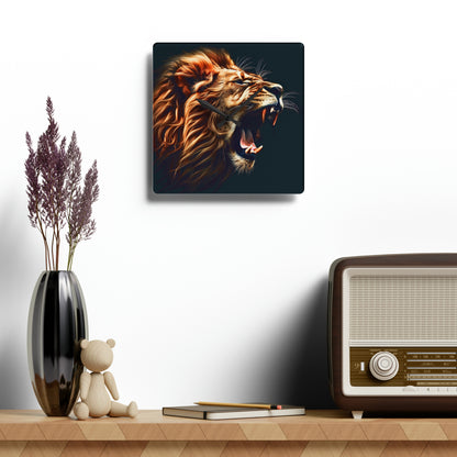 Roaring Lion Acrylic Wall Clock