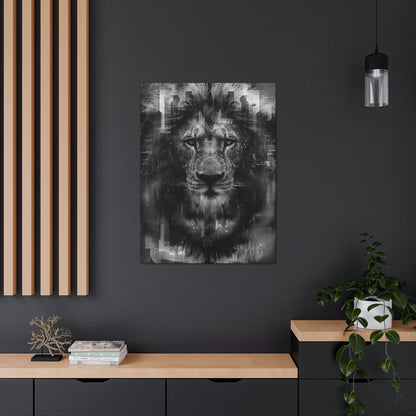 "King of the City" Canvas Gallery Wrap (Black and White)