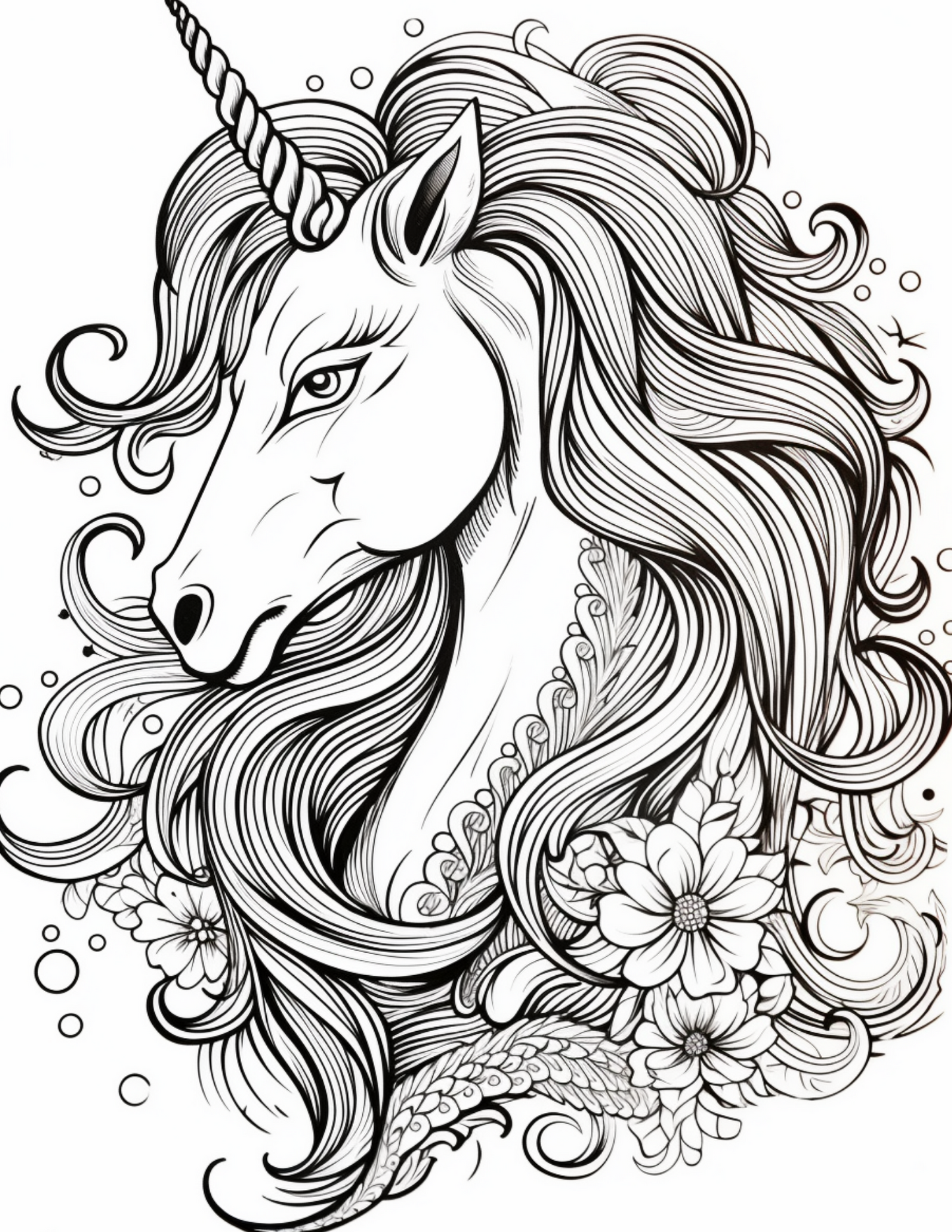 FREE Unicorn Coloring Book