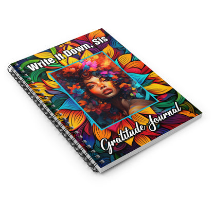 Blossom & Gratitude: A Journal of Joy Spiral Notebook - Ruled Line