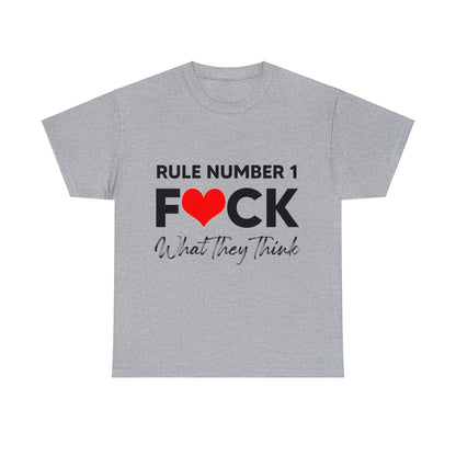 "Rule Number 1..." Unisex Heavy Cotton Tee