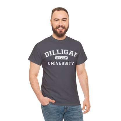 DILLIGAF University Unisex Heavy Cotton Tee