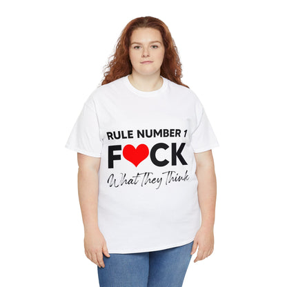 "Rule Number 1..." Unisex Heavy Cotton Tee