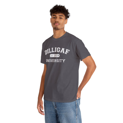 DILLIGAF University Unisex Heavy Cotton Tee