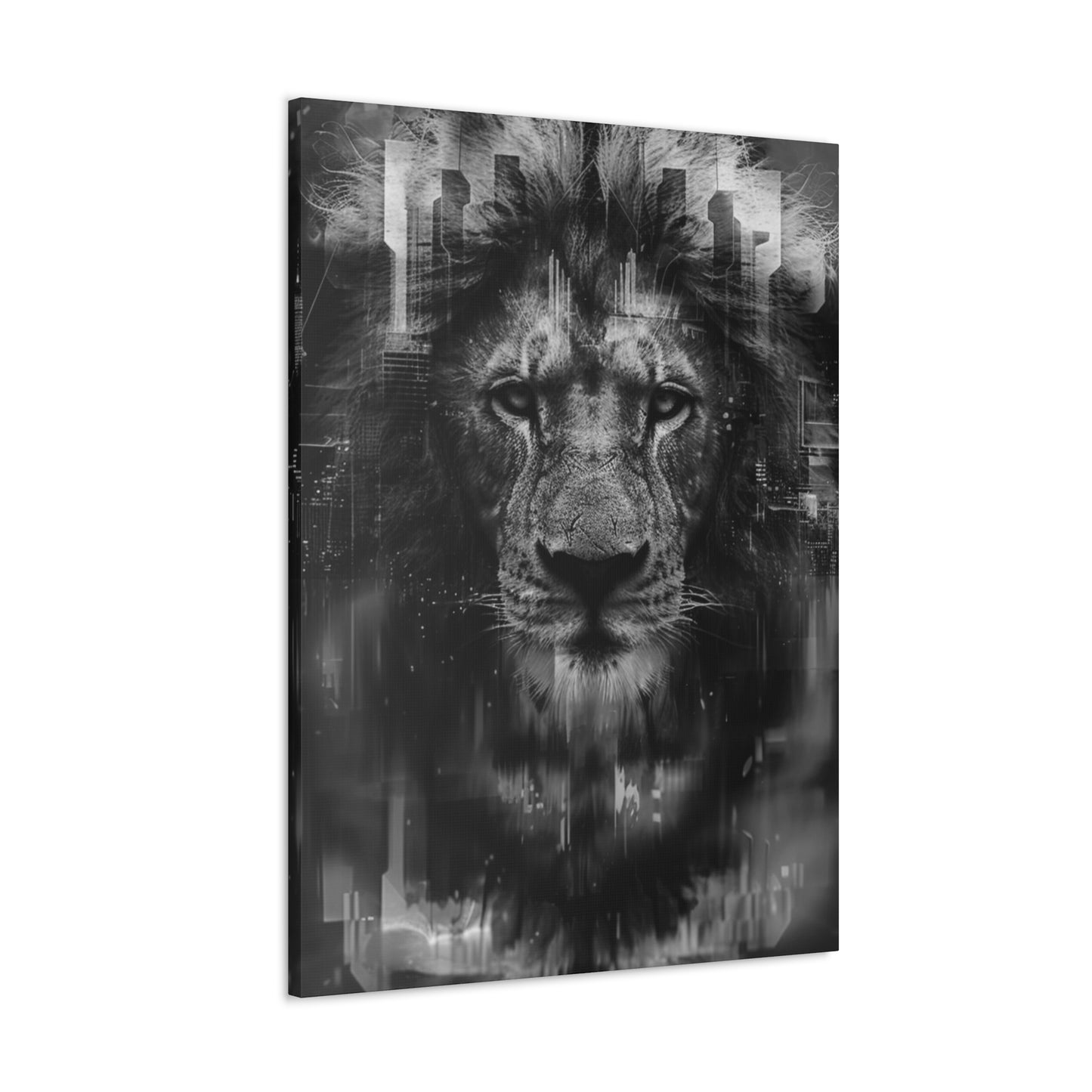 "King of the City" Canvas Gallery Wrap (Black and White)