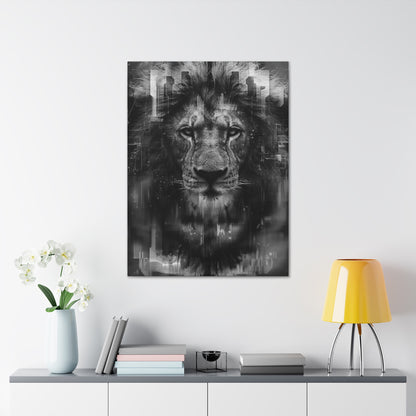 "King of the City" Canvas Gallery Wrap (Black and White)