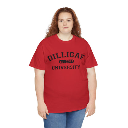 DILLIGAF University Unisex Heavy Cotton Tee