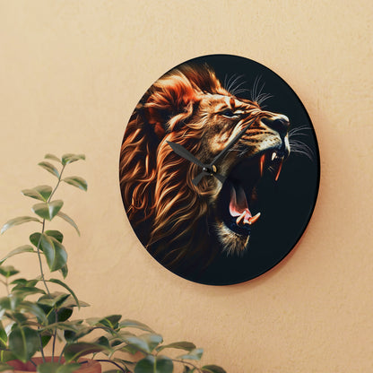 Roaring Lion Acrylic Wall Clock