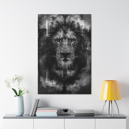 "King of the City" Canvas Gallery Wrap (Black and White)