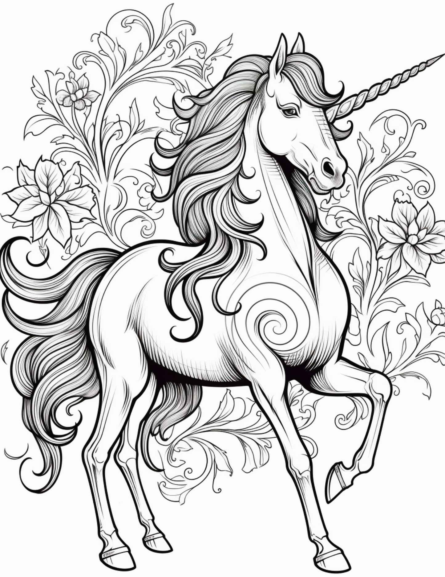 FREE Unicorn Coloring Book