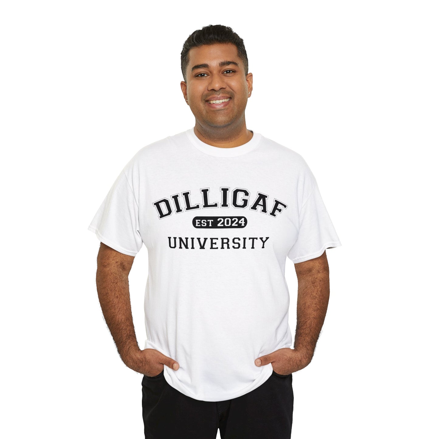 DILLIGAF University Unisex Heavy Cotton Tee