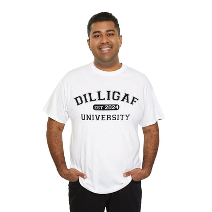 DILLIGAF University Unisex Heavy Cotton Tee