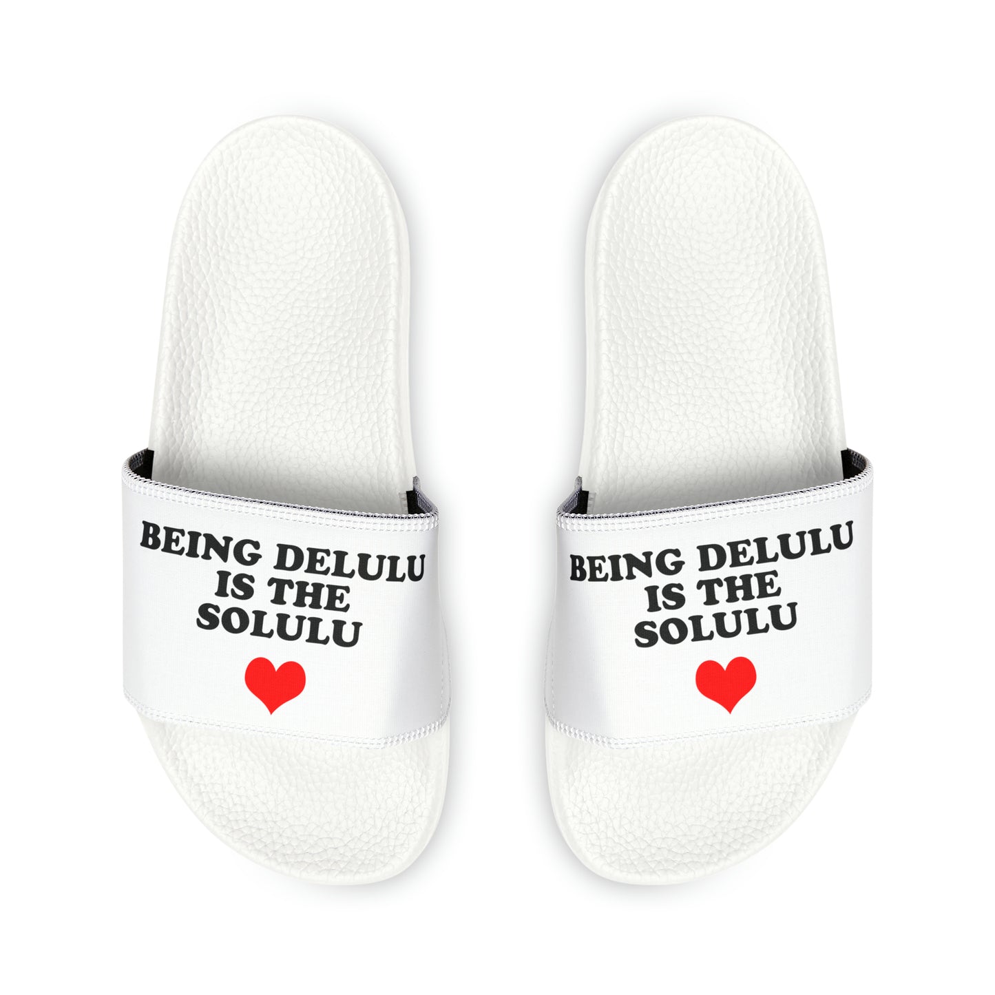 Being Delulu Women's PU Slide Sandals