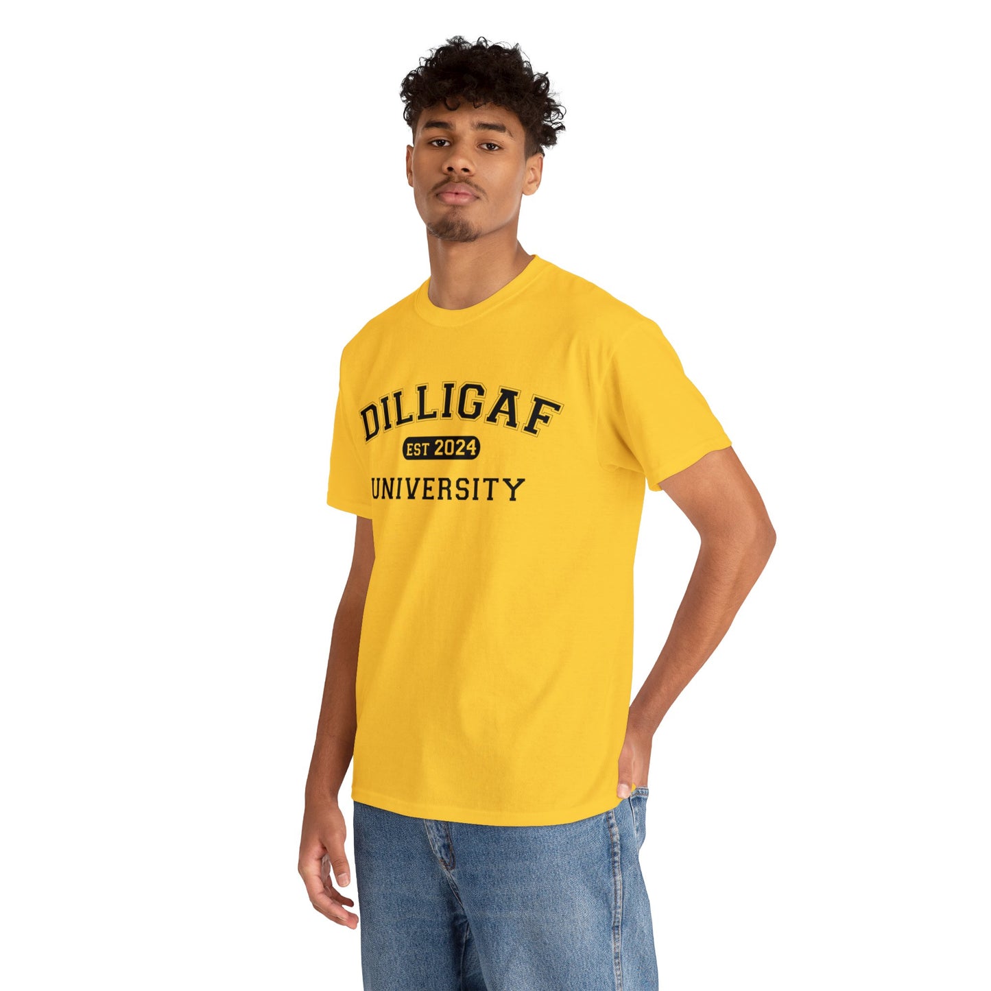 DILLIGAF University Unisex Heavy Cotton Tee