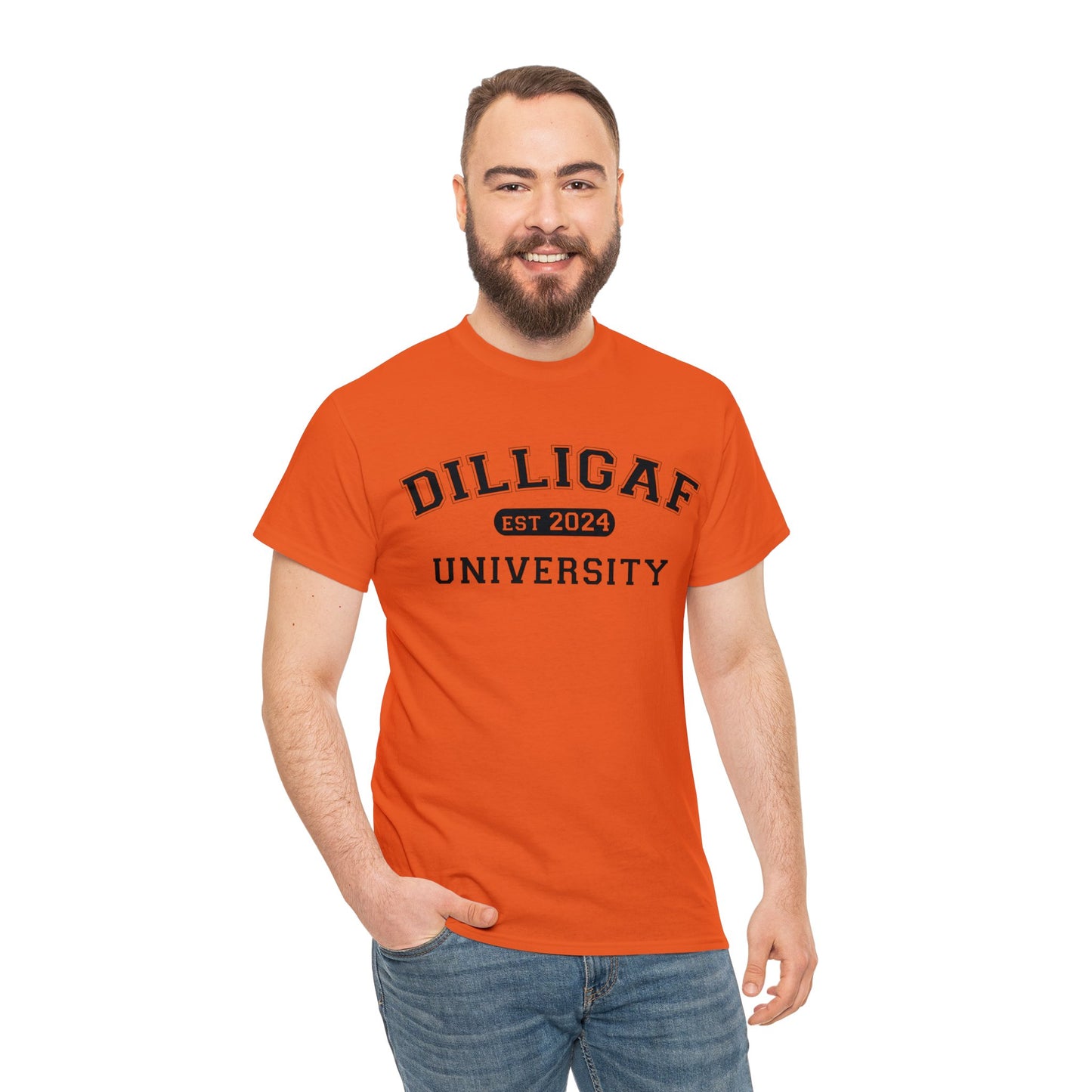 DILLIGAF University Unisex Heavy Cotton Tee