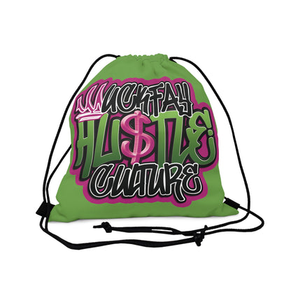 Uckfay Hu$tle Culture Outdoor Drawstring Bag