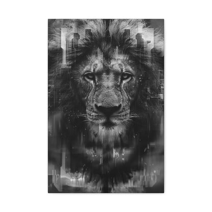 "King of the City" Canvas Gallery Wrap (Black and White)