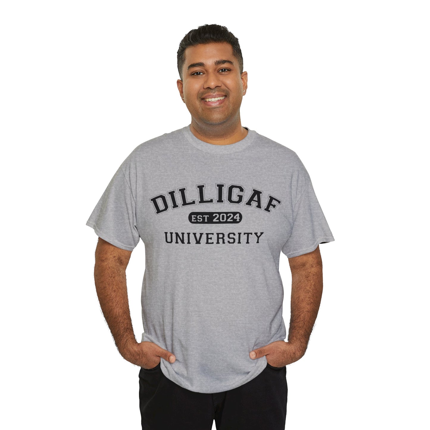 DILLIGAF University Unisex Heavy Cotton Tee