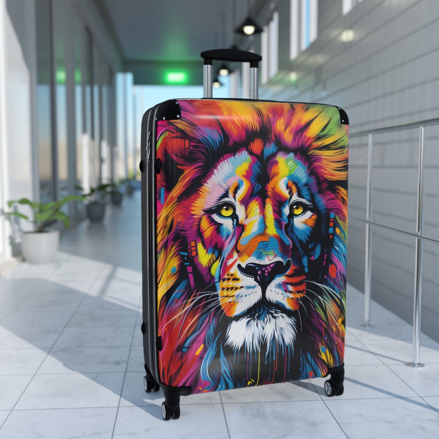 RoarArt Graffiti Lion Suitcase