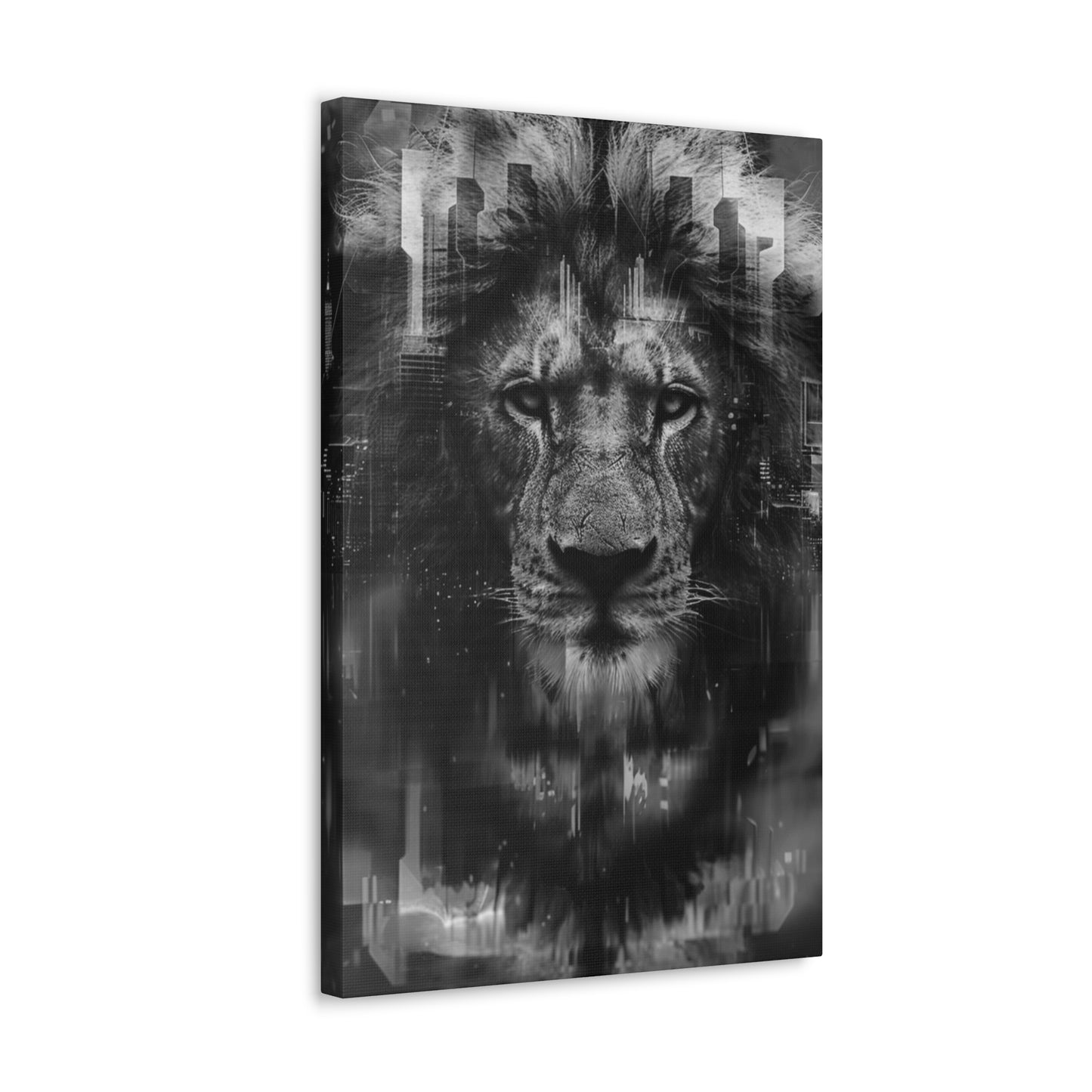 "King of the City" Canvas Gallery Wrap (Black and White)