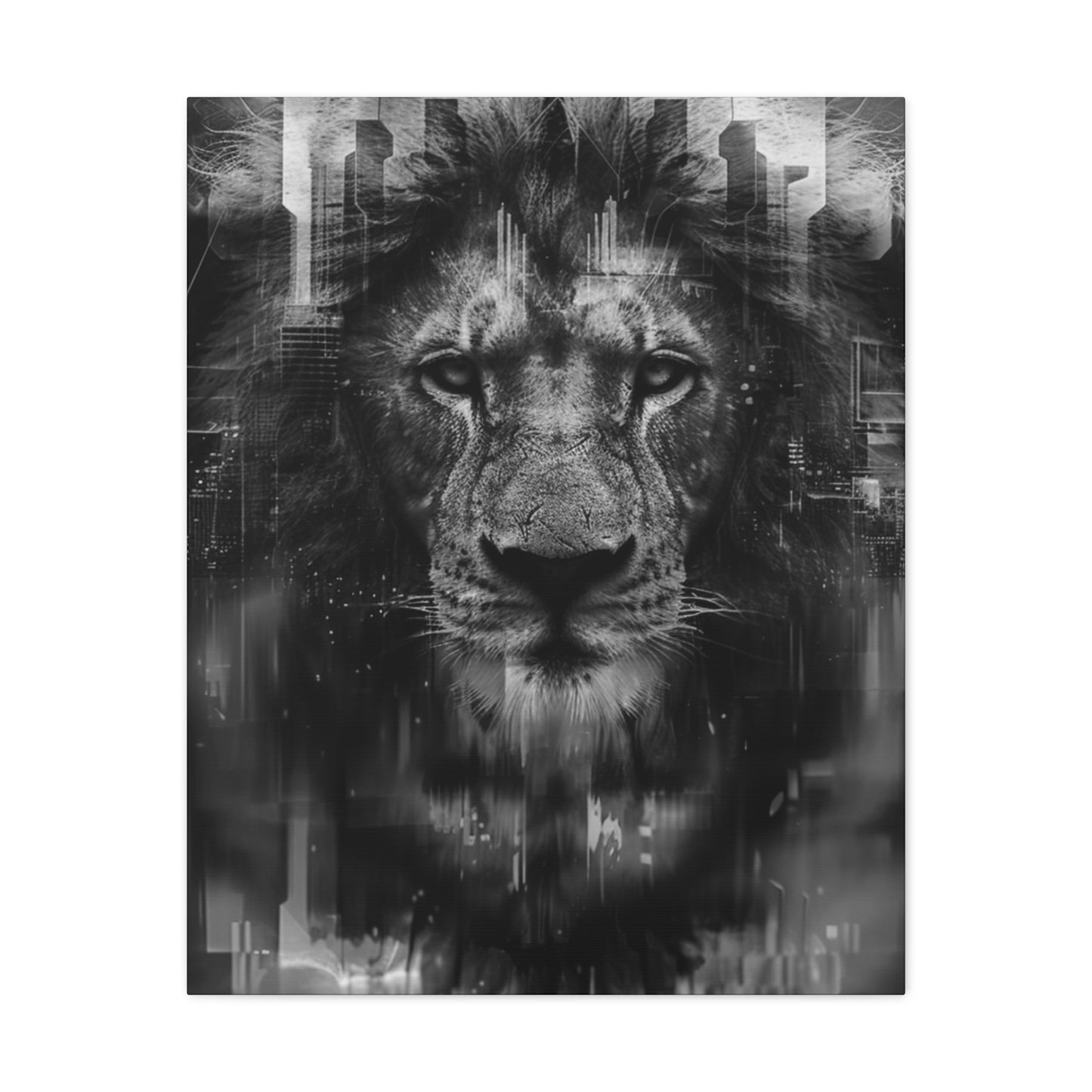 "King of the City" Canvas Gallery Wrap (Black and White)