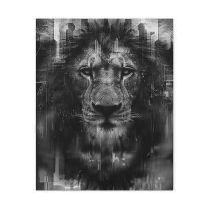 "King of the City" Canvas Gallery Wrap (Black and White)