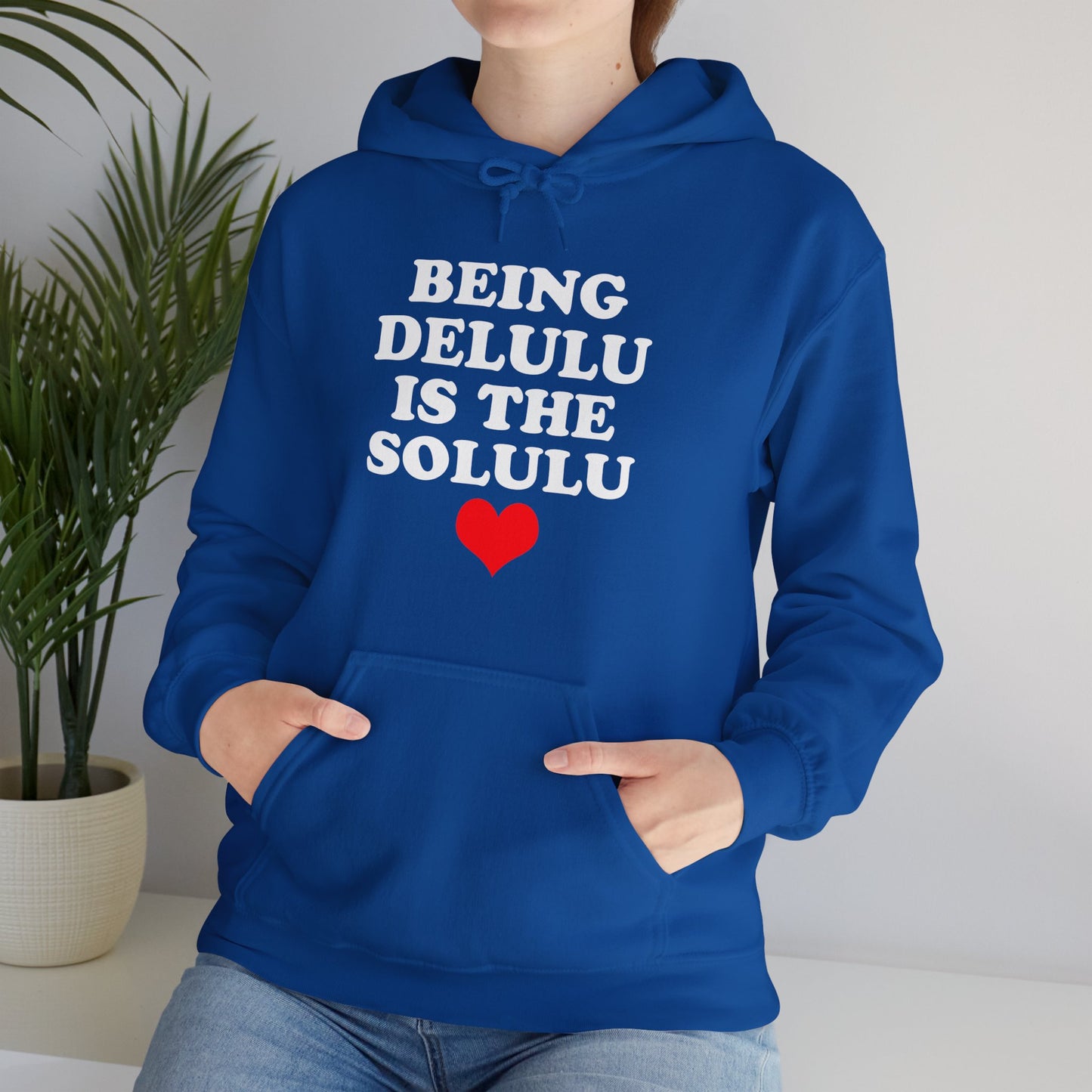 Being Delulu Unisex Heavy Blend™ Hooded Sweatshirt