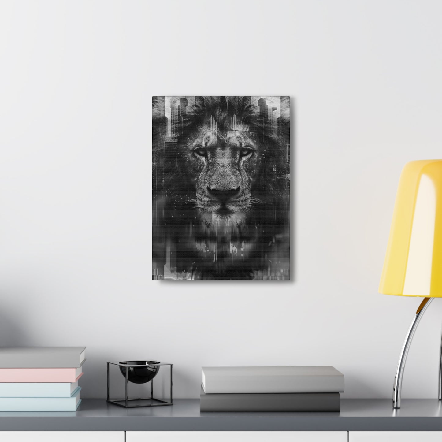 "King of the City" Canvas Gallery Wrap (Black and White)