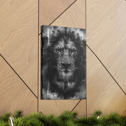 "King of the City" Canvas Gallery Wrap (Black and White)