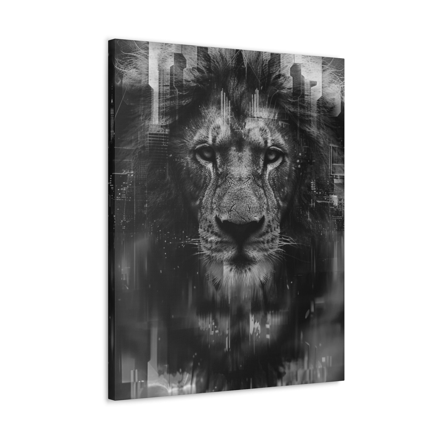 "King of the City" Canvas Gallery Wrap (Black and White)