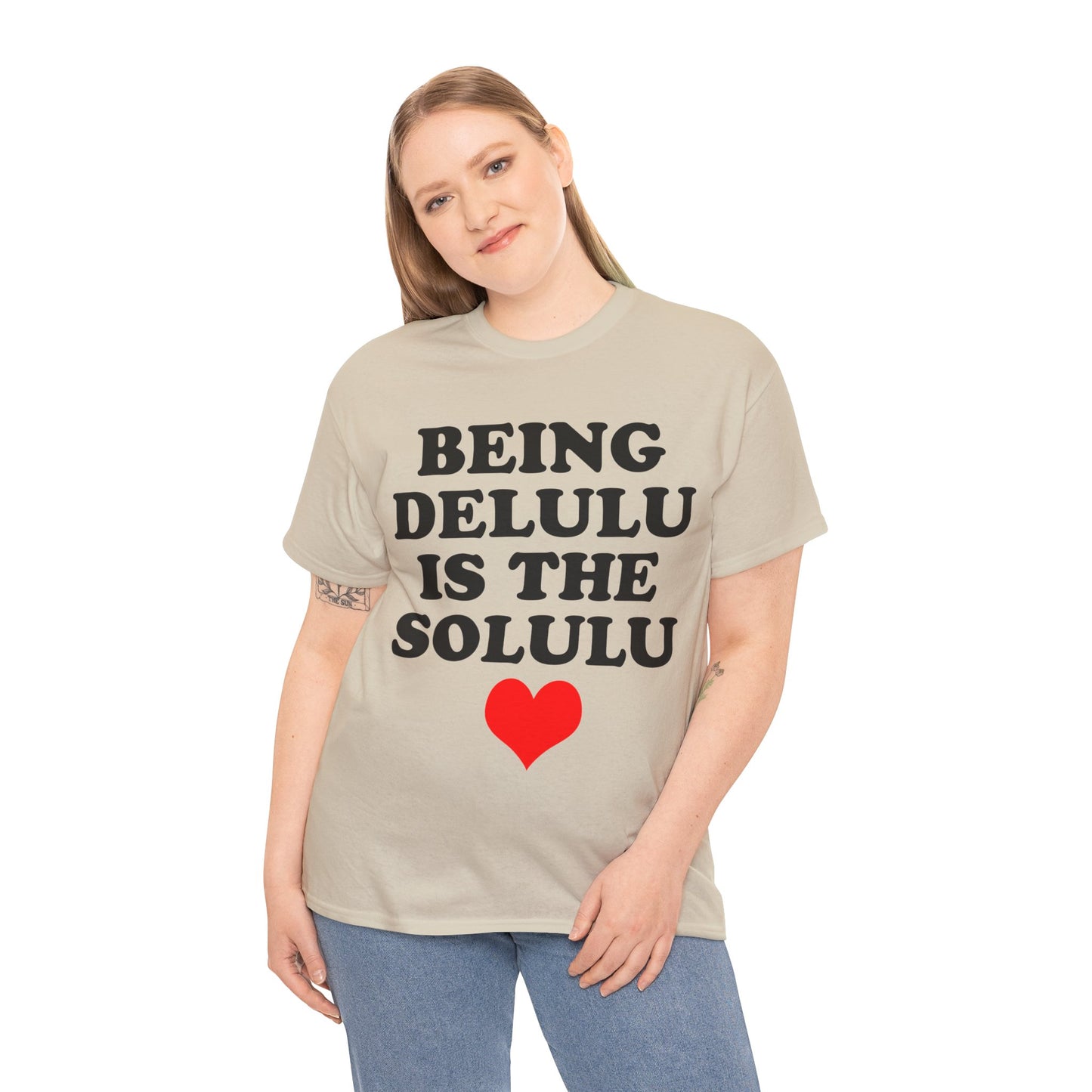 Being Delulu Unisex Heavy Cotton Tee